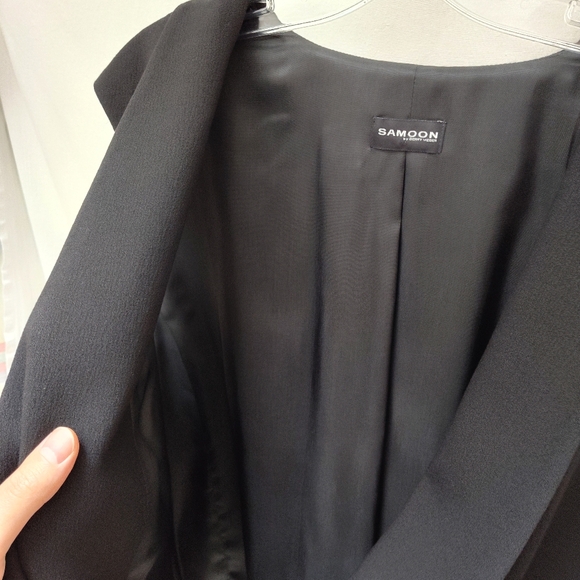 Samoon black vest sleeveless open US 22 plus size 52 business office career job - Picture 6 of 10